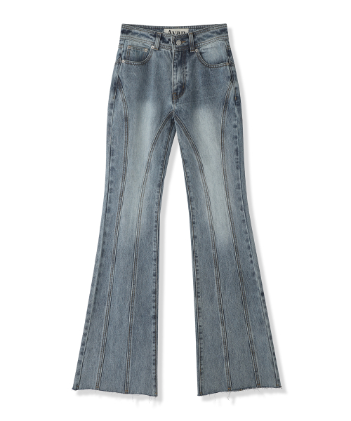 Thin Bootscut Pants WASHING LIGHT BLUE