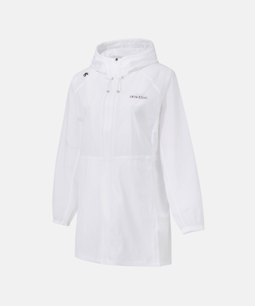 Женская длинная прозрачная ветровка White (SQ122PWB32)
