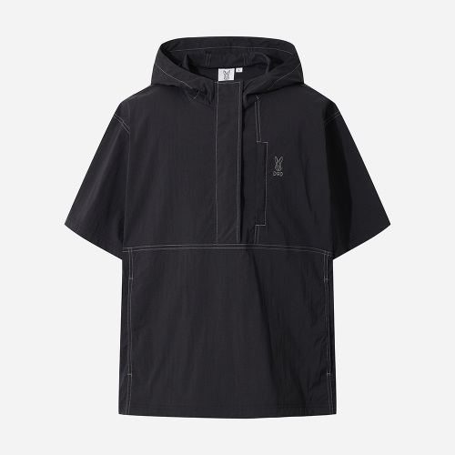 Анорак с капюшоном и коротким рукавом Ice Clash (BLACK)