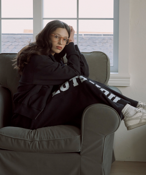 라츠유(LOTSYOU) lotsyou_With Love Sweatpants Navy - 사이즈