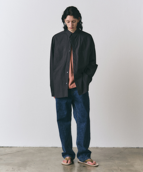 деним прямой Fit Pants_Blue