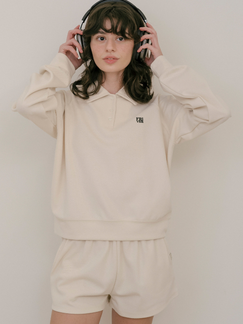Friver maroni длинный рукав t-shirt_Cream