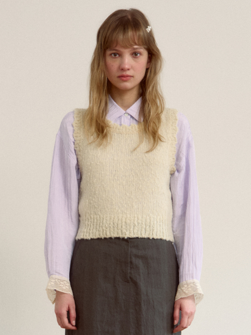 시엔느() Philosophy Wool Vest (Cream) 상품 이미지