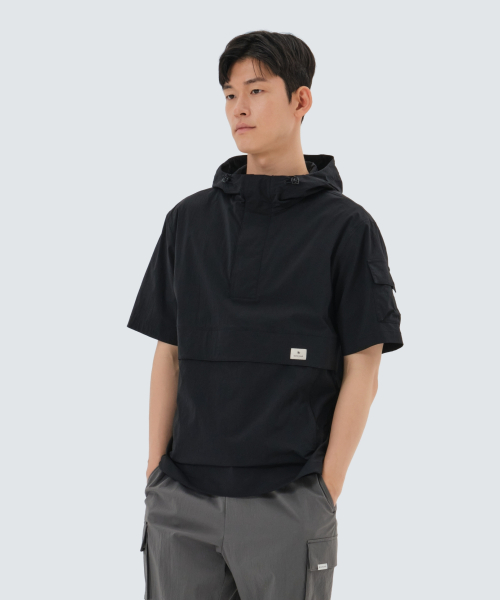 Анорак Root Hood с коротким рукавом (S25MMRAN65) Black
