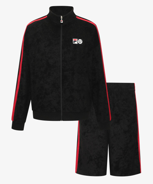 [FILA UNDERWEAR X BALANSA] Махровый костюм (FI4EWH1148MBLK)