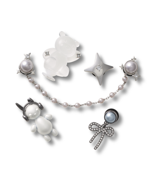 크록스() 실버 큐티 펑크 5개 세트 / 10015714 상품 이미지