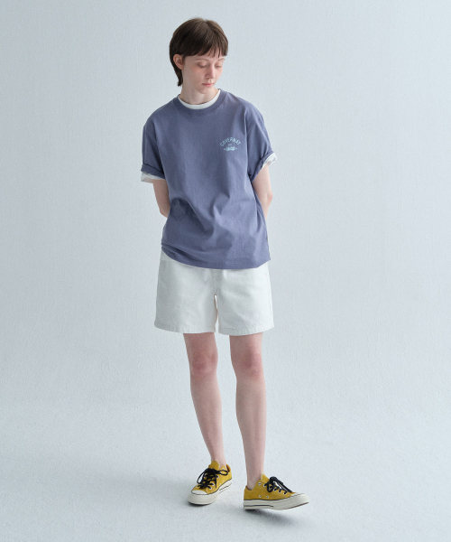 커버낫() 레귤러 숏 데님 쇼츠 Ivory 상품 이미지