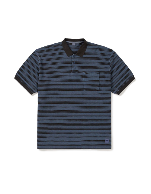 [Mmlg] OVERDYED BS PIQUE SHIRT (NAVY)