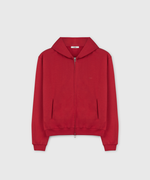 80S NEAT COTTON HOODIE JACKET SPORT RED
