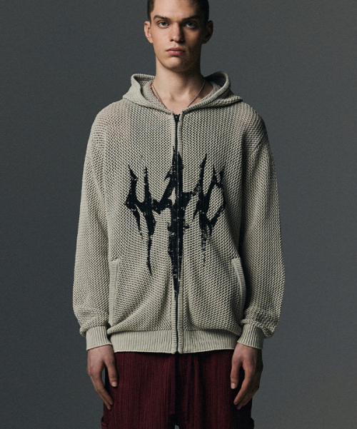 韓国発!【NOT4NERD】N4ND Trident Logo Pigment Hood Zip Up DESTROYED N4ND WILD LOGO PIGMENT HOOD ZIP UP – ALAND USA