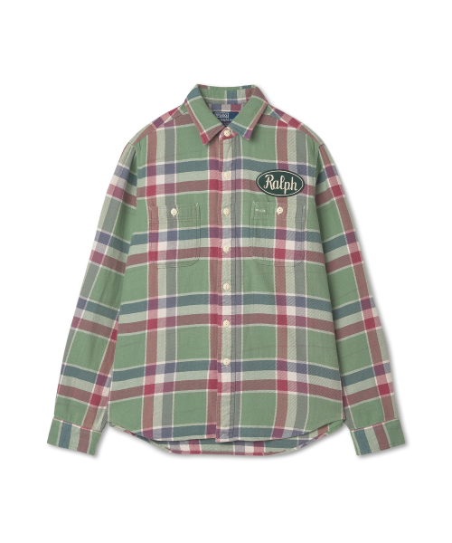 [WORKWEAR CAPSULE] 클래식핏 플래드 플란넬 워크셔츠-멀티 컬러