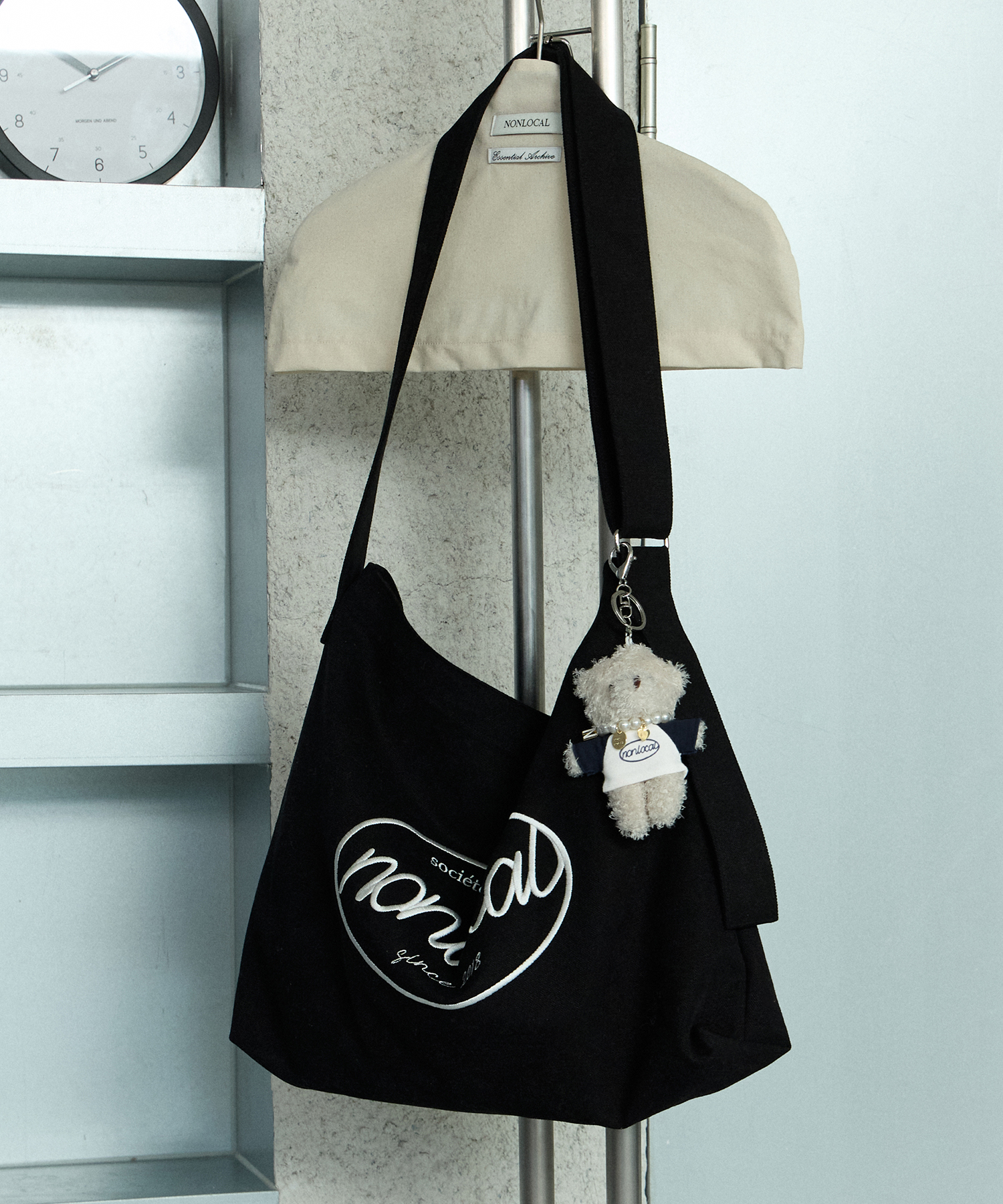 Logo Embroidery Eco Bag - Black
