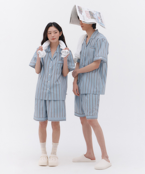 [2SET] 모카베일 반팔 잠옷 세트