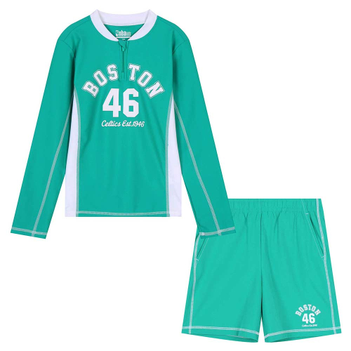 NBA 남아 반집업 래시 세트(K252ST710P) 그린