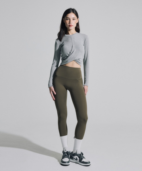Легинсы 9/10 с пуш-ап эффектом - Khaki (XS/S/M/L)