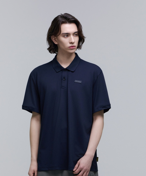Охлаждающее поло N252MPL810 basic fit, DEEP SEA NAVY