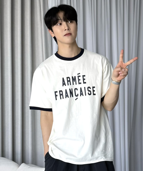 ARMEE FRANCAISE RINGER SHORT SLEEVE (IVORY)