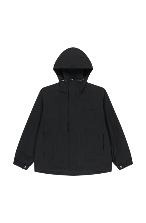 PANELED WINDBREAKER [BLACK]