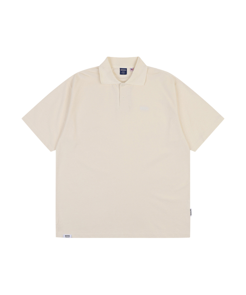 SOLID COLLARED T SHIRTS (IVORY)