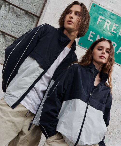 Куртка Signature Colorblock Warm-up Navy GA5531 NV