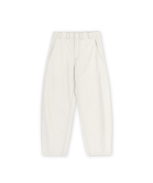 Washed Work Pants, Ecru