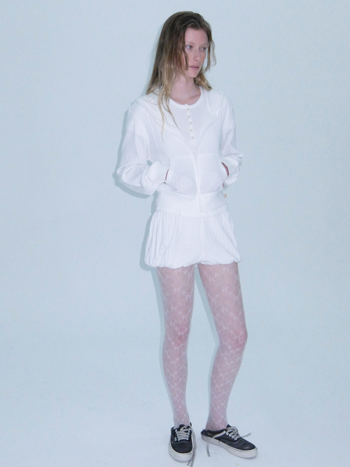 Зип-худи Pointelle Milk White