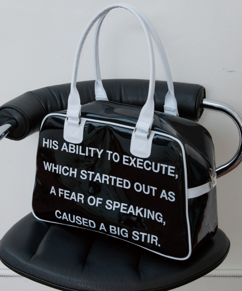【ESC STUDIO】lettering bowling bag MUSINSA | ESC STUDIO lettering bowling bag(black)