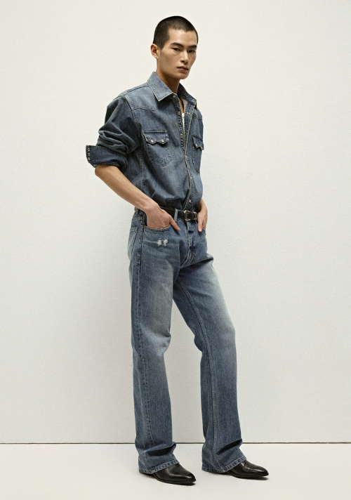 Bootcut Fit деним джинсы - синий