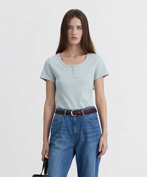 [던스트] CLASSIC SCOOP NECK TOP_UDTS5B222_MINT UDTS5B222T1