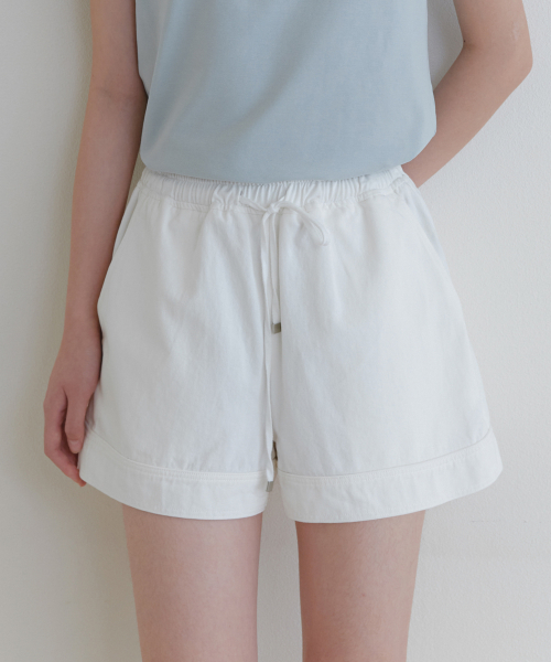 Хлопковые шорты на резинке Cotton banding shorts