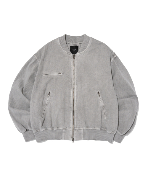 Куртка-бомбер с пигментным окрашиванием (Grey)