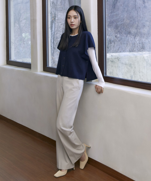 Полусвободные слаксы на резинке 25SS (как у Ан Ын Джин)