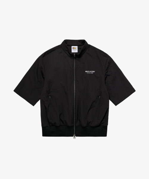 MCC W S/S ZIP-UP JACKET-BLACK