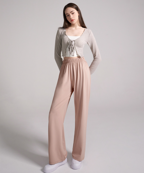 Мягкие широкие брюки Relaxed Fit, Baby Pink (стандартные/длинные)
