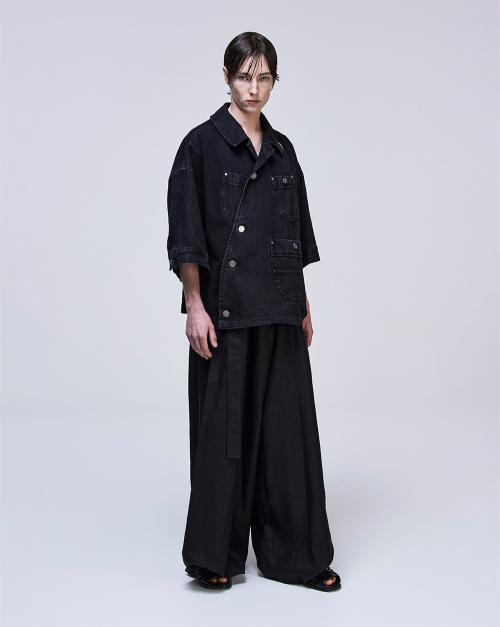 Джинсовый трекер SONGZIO Collection Bias Drape Black SH3JP720BK