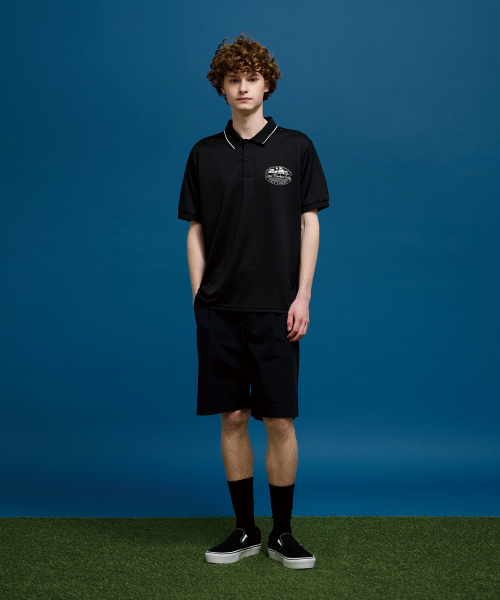 RESORT BASIC POLO BLACK