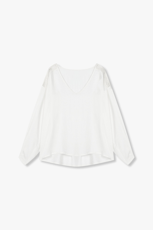 Женская блузка-пляжный топ с вырезом Off White 0825136503
