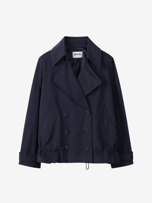 STRING SHORT TRENCH_NAVY
