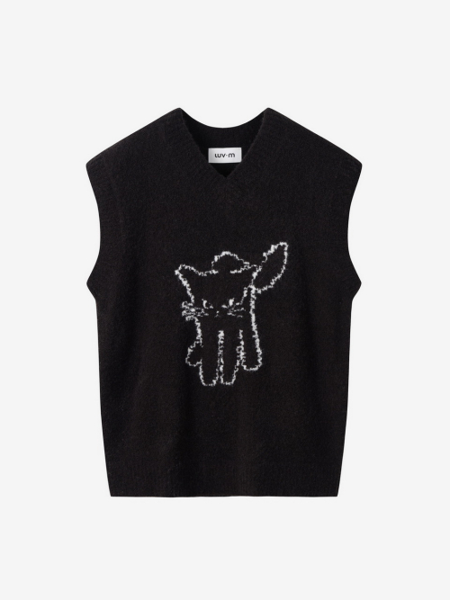 LUVMITCHI VEST UNISEX_BLACK