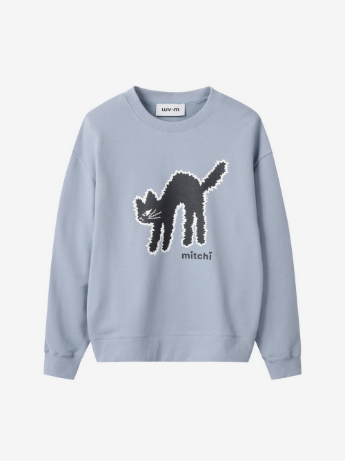 LUVMITCHI SWEATSHIRT UNISEX_SKY BLUE