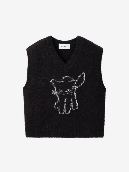 LUVMITCHI VEST WOMENS_BLACK