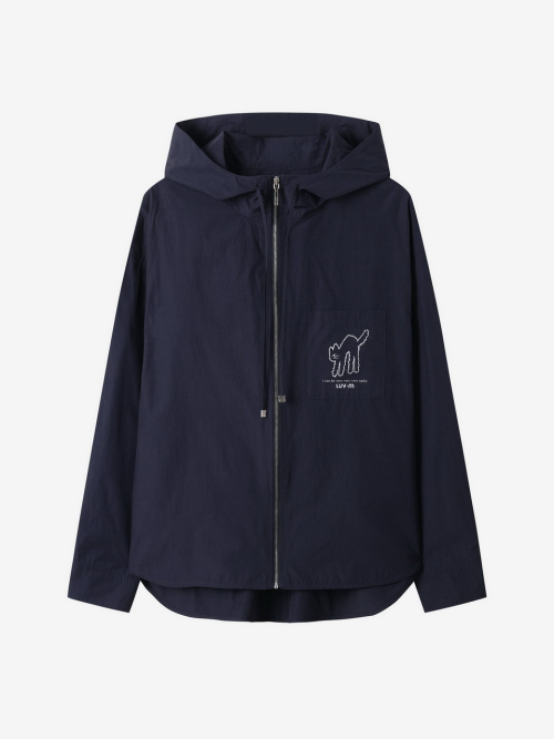 UNISEX HOODIE ZIP UP_NAVY