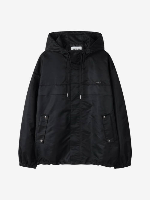 ANORAK HOODIE FOR MEN_BLACK