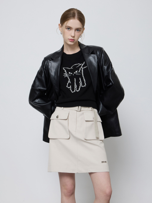 TAILORED BOXY LEATHER JACKET_BLACK