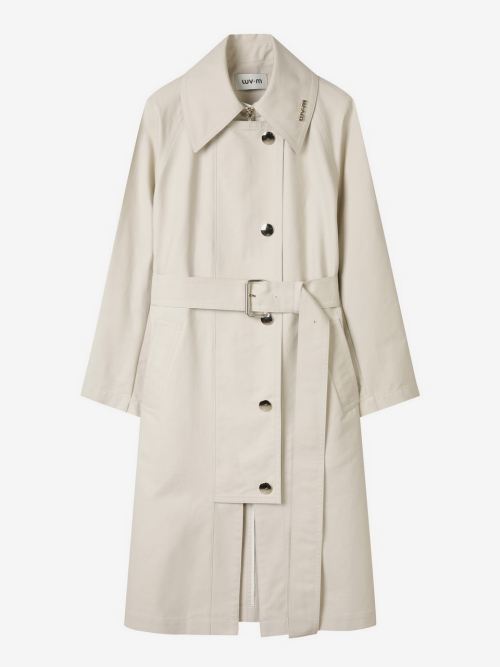 COTTON FLAP TRENCHCOAT_BEIGE