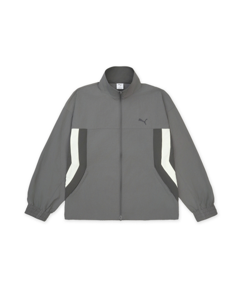 Ветровка ретро колор-блок - Dark Gray / 950407-02