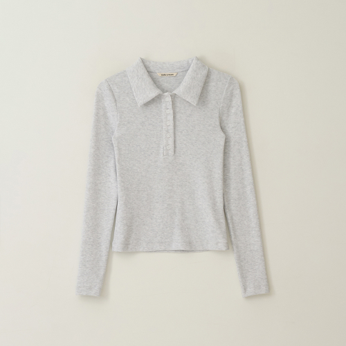 Мягкое поло с воротником MBESTO014GR, Grey