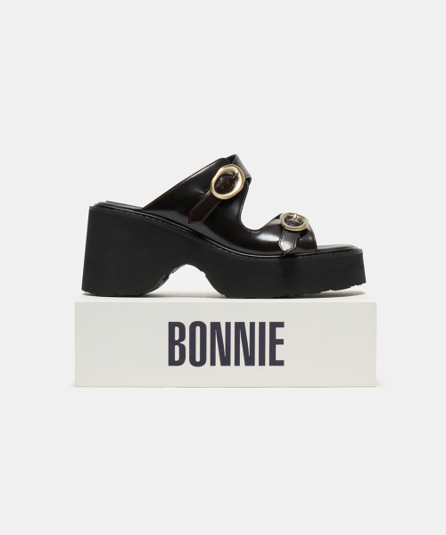 ★SUECOMMA BONNIE★ Buckle slide sandalbrown DG2AM25015BRN 슈콤마보니(SUECOMMA BONNIE) Buckle slide sandal(brown)_