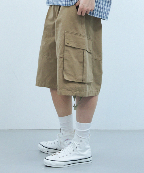 BERMUDA CARGO PANTS [BEIGE]