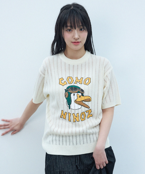 SUMMER GRAPHIC KNIT [IVORY]